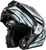 GMAX MD-74 Striker Modular Helmet with Silver Shield - Blue Metallic, Size M