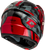 GMAX MD-74 Striker Modular Helmet with Red Shield - Black/Grey/Red Metallic, XL