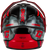 GMAX MD-74 Striker Modular Helmet with Red Shield - Black/Grey/Red Metallic, Medium