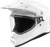 Fly Racing Trekker Solid Helmet White Medium with Dual Density EPS and Anti-Fog Shield