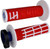 ODI Emig 2.0 V2 Lock-On Grip Red/White – Enhanced Performance for Motocross & Off-Road Bikes