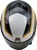 GMAX F19841035 DOT Approved FF-98 Aftershock Helmet with LED Rear Light and Quick-Release Shield - White/Metallic Silver Medium