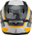 GMAX FF-98 Aftershock Helmet White/Metallic Silver with Integrated LED Rear Light and Quick-Release Shield