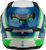 GMAX FF-98 Aftershock Helmet White/Neon Green with Integrated LED Rear Light and Quick-Release Face Shield