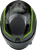 GMAX FF-98 Aftershock Helmet Grey/Neon Green with Integrated LED Rear Light and Quick-Release Shield