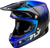 Fly Racing Formula S Carbon Protocol Helmet Black/Blue Small with Quin Race Sensor and Crash Detection