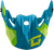 GMAX Mx 96 Splinter Visor with Screws - Matte Blue/Green