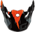GMAX Mx 96 Splinter Visor with Screws - Black and Orange