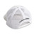 NX White W/ Gray Mesh Flat Bill Cap (Snapback - Leather Patch Logo) - 16609
