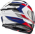 Scorpion EXO ECL-1105 Exo Eclipse Full Face Helmet Lunar White/Red/Blue Large