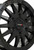 SYSTEM 3 Sb8 Wheel 15x7 Matte Black with 5+2 Offset - Part Number 15S3-8565