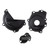 POLISPORT Engine Protection Kit for KTM/Husqvarna - Black (Part Number 91372)