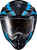 Scorpion EXO Exo AT960 Cold Weather Helmet Hicks Light Blue Medium (Electric) - Model 96-1184-EC