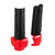 Polisport Upper Fork with Clamp Protector in Black and Red - Part Number 8488000004
