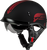 GMAX HH-65 Naked Retribution Helmet with Sun Shields - Matte Black/Red, Large