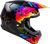 Fly Racing Formula CC Tektonic Helmet Black/Sunset 2X - Advanced Impact Protection and Lightweight Design