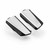 RIZOMA Urban Protocol Footpegs Black and White Pair - Part Number PE643B