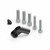 Rizoma BS887B Universal Mirror Adapter Side Mount for Motorcycles