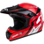 GMAX Mx 46 Compound Helmet Red/Black/White Large – DOT Approved Motorcycle Helmet with 19 Vents