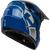 GMAX Mx 46 Compound Helmet Blue/Black/Grey XS - DOT Approved MX Helmet with Ventilation