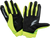 100 Percent Ridecamp Gloves Fluo Yellow Medium - Durable Cycling Gloves with Grip and Tech-Thread Connectivity