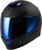 Fly Racing Sentinel Recon Matte Black/Blue Chrome Motorcycle Helmet (Part No. 73-8428M)