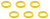 Griots Garage MOD Color Application Ring - Yellow - Set of 6 - 15735COLYEL Photo - Primary