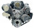 Front Runner® Drive System, GM LS, Wet-Sump, Polished/Chrome, with Power Steering