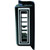 Right Kick Panel Louver for 2.5-Inch Hose  Black with Chrome Accents