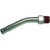 Angled Stainless Steel Heater Fitting  Extended Length
