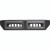 Dbl Under Dash Louver Assy for 2-Inch Hose  Black w/ Chrome Accents