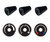 1961-66 Ford F-100 Louver Upgrade Kit with Bezels and Black OEM Controls