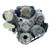 Front Runner® Drive System, GM LS7, Dry-Sump, Chrome/Polished, with Power Steering