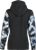 Fly Racing Women's Tie Dye Zip Up Hoodie Black/Grey Medium