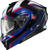 ScorpionEXO Exo Gt930 Transformer Helmet Morph Blue/Red Large - Modular Full-Face & Open-Face Helmet with Sun Visor and Communication Compatibility