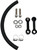 DK Custom Products Billet Tank Lift Kit 1 inch for '99 and Up Touring Models - Powder Coat Black