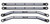 MODQUAD H-RRHC-TALON-BLK High Clearance Radius Rods Set for Off-Road Vehicles