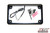 XTC Power Products LF-6BK Black 6-Inch License Plate Frame with LED Lighting