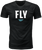 Fly Racing Fly Wfh Tee Black Medium - Comfortable Cotton-Polyester Crew Neck T-Shirt