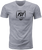 Fly Racing Fly Zoom Tee Grey Large - Comfortable Premium Cotton-Polyester Blend