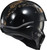 Scorpion EXO Covert X Open Face Helmet with Kalavera Design and Integrated Sun Visor