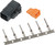 NAMZ Custom Cycle Deutsch DTM 6-Pin Black Plug with 6 Terminals (Part Number: MDP-6B)