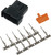 NAMZ Custom Cycle Deutsch DTM 12-Pin Black Connector with Wedge Locks and Terminals