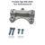 HeliBars Handlebar Risers Silver Tri for Enhanced Motorcycle Comfort and Handling