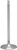 KPMI White Diamond Exhaust Valve M8 1.284 OS - High Performance Engine Component