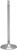 KPMI White Diamond Exhaust Valve M8 1.264 Standard - Part Number 20-21016H