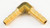 HELIX Brass 90 Degree Fitting with 1/4 Inch Barbed Ends - Part 053-2460