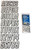 HARDLINE Series 800 Registration Kit Silver/Black - Part SIBLK800