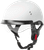 GMAX H9650207 HH-65 Half Helmet Full Dressed with Quick Release Buckle - Matte White XL