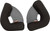 GMAX G002010 Cheek Pads 35mm XL Stock Size for Motorcycle Helmets